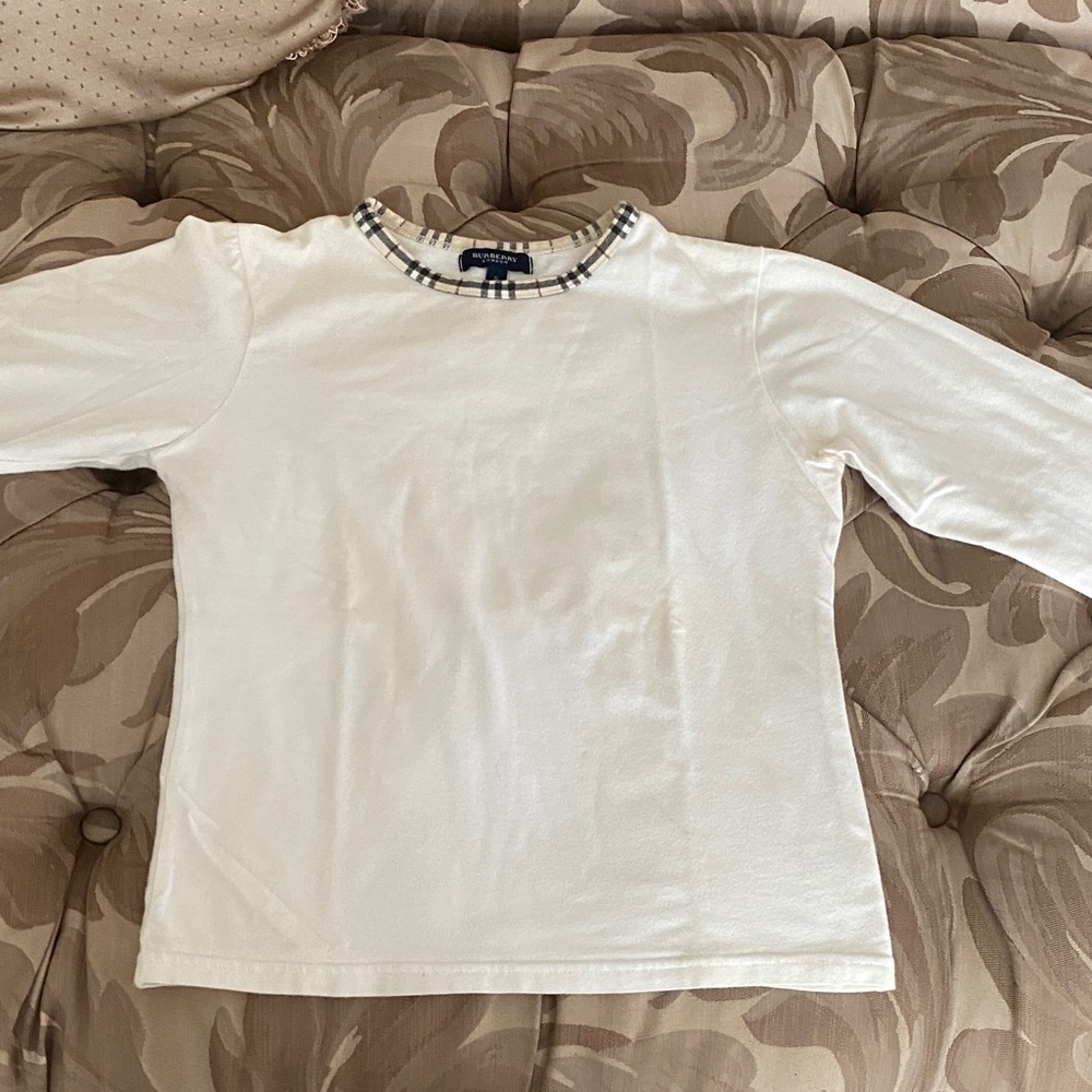 Burberry Cream Long Sleeve